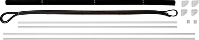 SCHELLENBERG Insektenschutz-Fensterrahmen für Dachfenster, Fiberglasgewebe mit Magnetrahmen, (Set, 1-St), ohne bohren, 80 x 140 cm, weiß