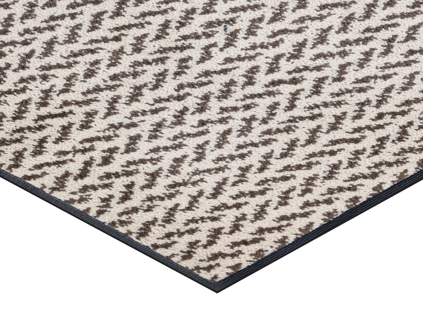 wash+dry by Kleen-Tex Teppich Duo Latte, rechteckig, Höhe: 9 mm, rutschhemmend, In- und Outdoor geeignet, waschbar