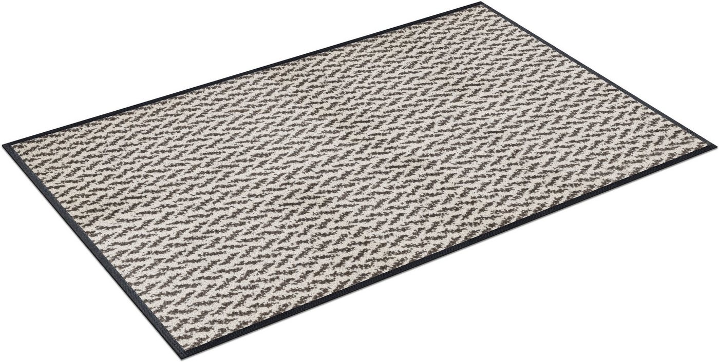 wash+dry by Kleen-Tex Teppich Duo Latte, rechteckig, Höhe: 9 mm, rutschhemmend, In- und Outdoor geeignet, waschbar Bild 5