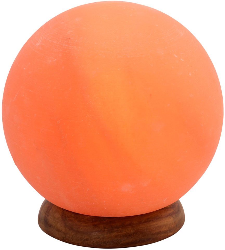 Wagner Life Design Salzkristall-Tischlampe Planet, Leuchtmittel wechselbar, Warmweiß, Handgefertigt aus Salzkristall - jeder Stein ein Unikat, ca.1,9 kg Bild 3