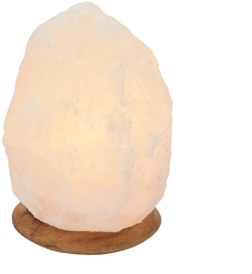 my home Salzkristall-Tischlampe Sclassin, Leuchtmittel wechselbar, Warmweiß, Handgefertigt - jeder Stein ein Unikat, H: ca.18 cm, ca.2-3 kg Bild 3