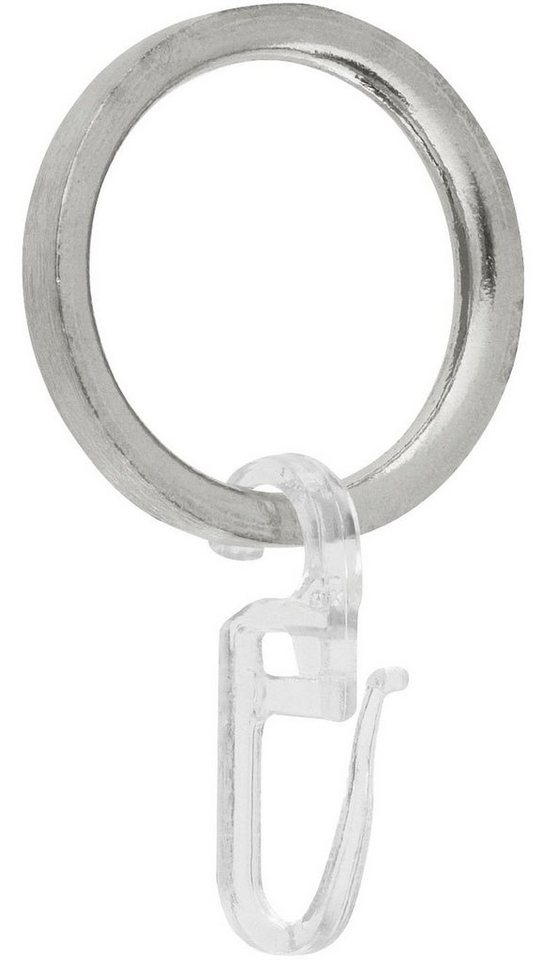 GARESA Gardinenring Ring mit Haken, (10-St), für Durchmesser bis 20mm, einfache Montage
