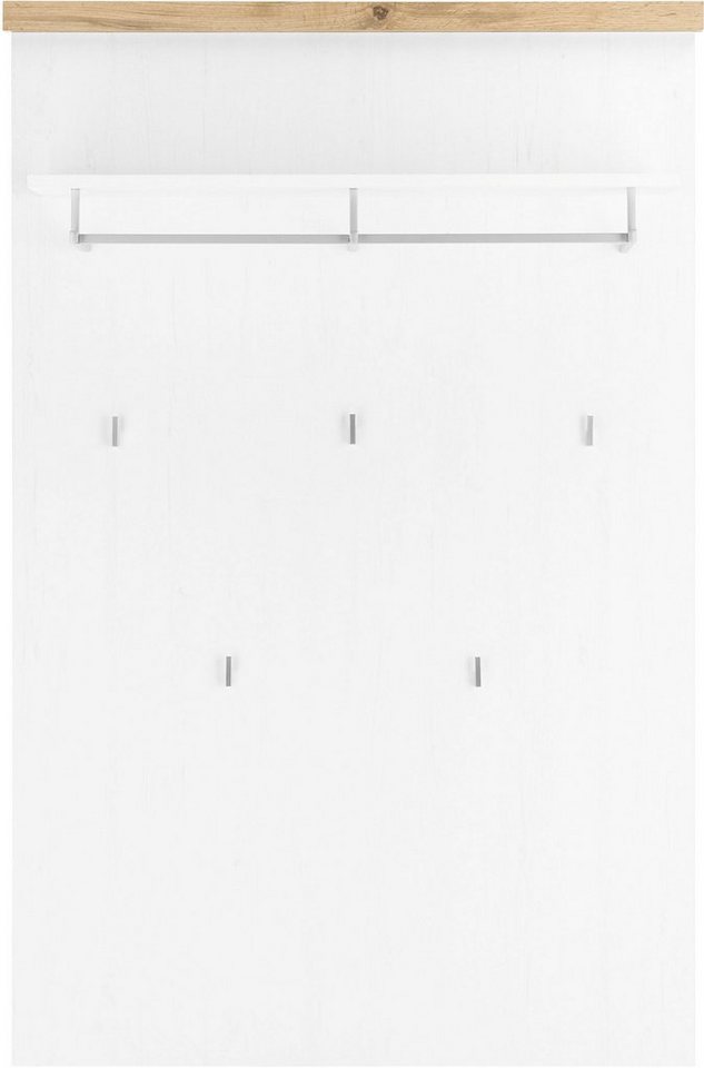 OTTO home Garderobenpaneel Westminster, Wandregal im Landhausstil Flurgarderobe Garderobe Paneel, mit Ablage, Haken & Kleiderstange aus Metall, in 2 Farben erhältlich Bild 2