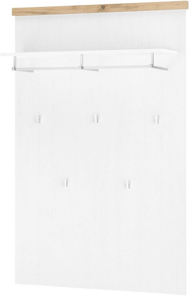 OTTO home Garderobenpaneel Westminster, Wandregal im Landhausstil Flurgarderobe Garderobe Paneel, mit Ablage, Haken & Kleiderstange aus Metall, in 2 Farben erhältlich Bild 3