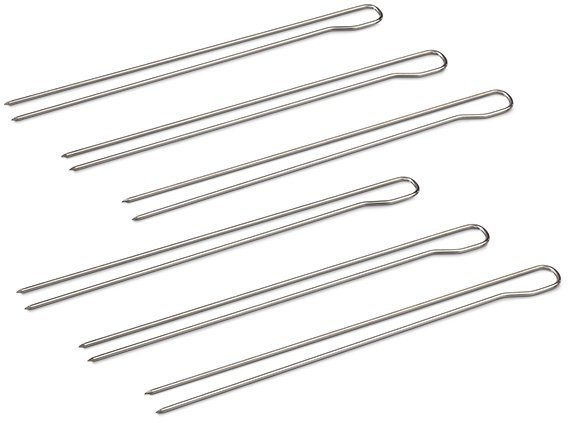 Buddy's Grillspieß Buddy´s BBQ (Set, 6-St), Doppelspieße, Schaschlikspieße, Fleischspieße, Edelstahl, 9 cm Bild 2