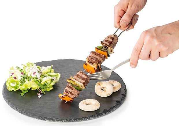 Buddy's Grillspieß Buddy´s BBQ (Set, 6-St), Doppelspieße, Schaschlikspieße, Fleischspieße, Edelstahl, 9 cm Bild 4