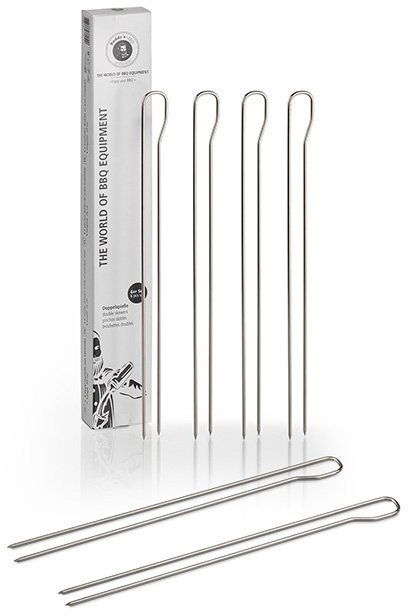 Buddy's Grillspieß Buddy´s BBQ (Set, 6-St), Doppelspieße, Schaschlikspieße, Fleischspieße, Edelstahl, 9 cm Bild 5