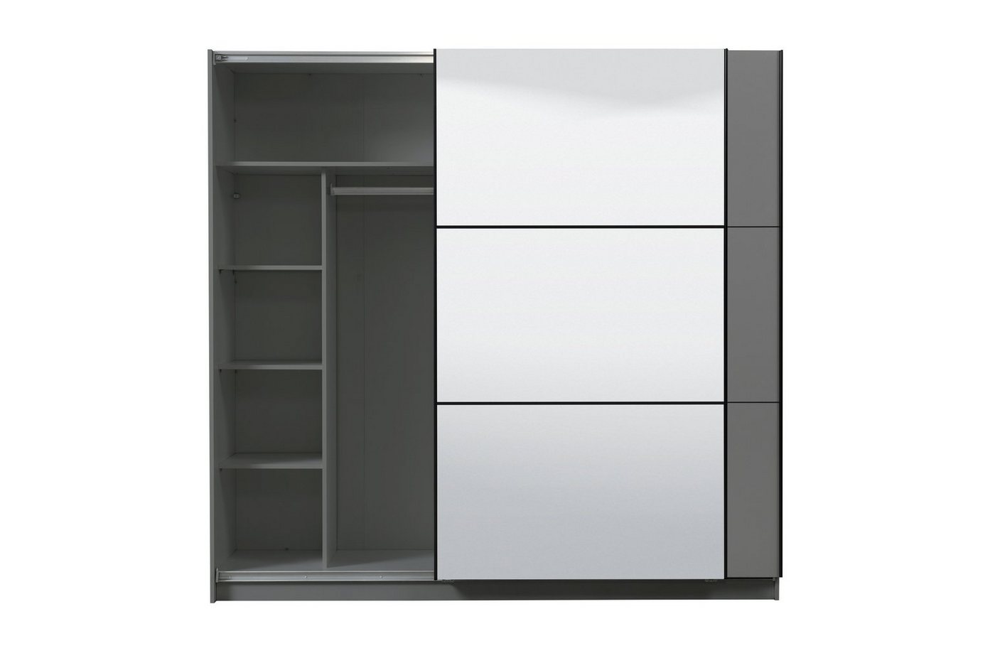 OTTO home Schwebetürenschrank Sierra Kleiderschrank mit Spiegel Wäscheschrank Garderobe Topseller INKLUSIVE Inneneinteilung, FSC®-Zertifiziert, OTTOs Choice Bild 2
