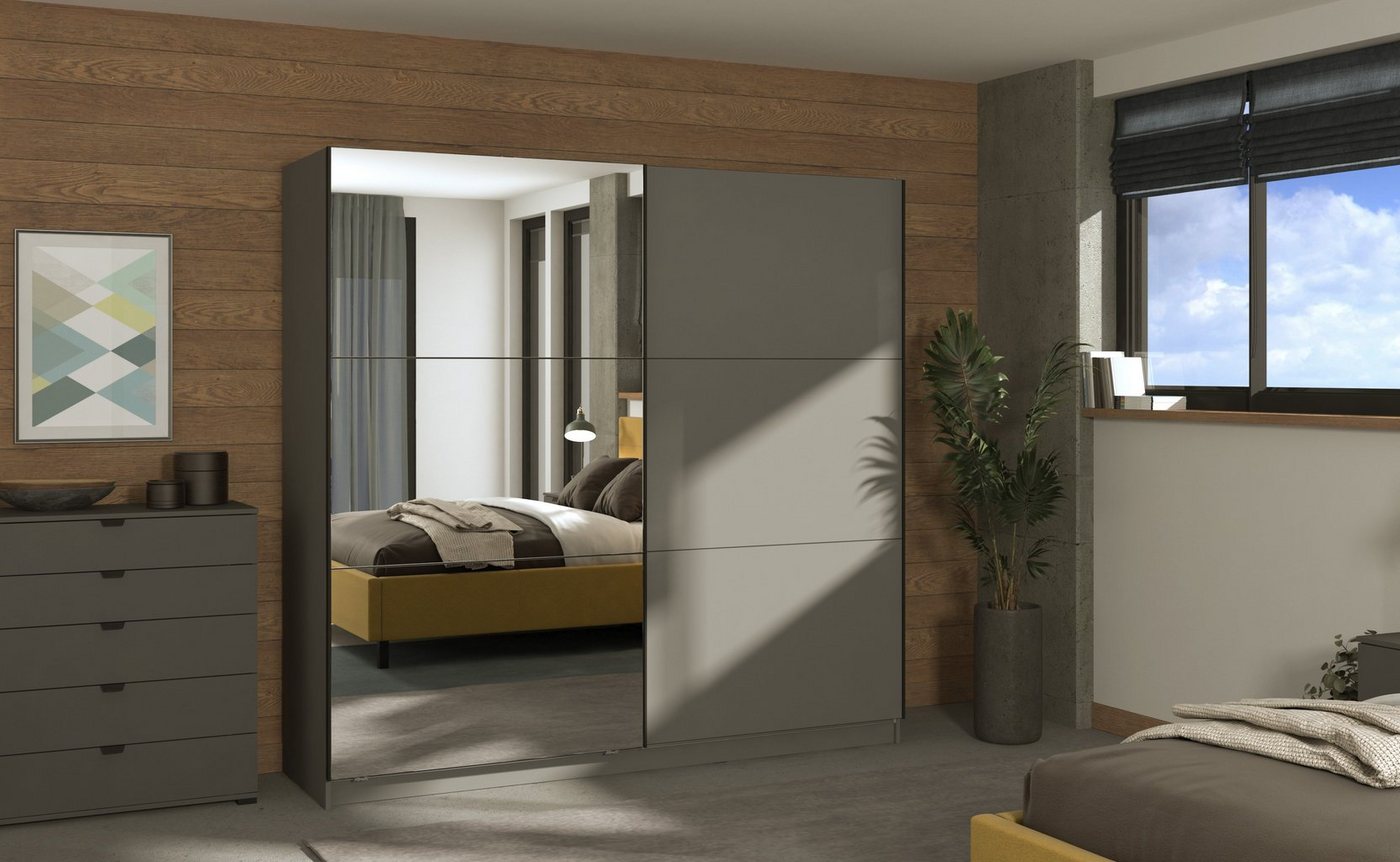 OTTO home Schwebetürenschrank Sierra Kleiderschrank mit Spiegel Wäscheschrank Garderobe Topseller INKLUSIVE Inneneinteilung, FSC®-Zertifiziert, OTTOs Choice Bild 3