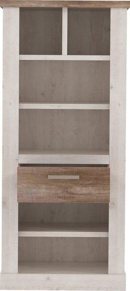 FORTE Bücherregal, Höhe 160 cm, Aktenregal mit Schublade, im Landhausstil Bild 3