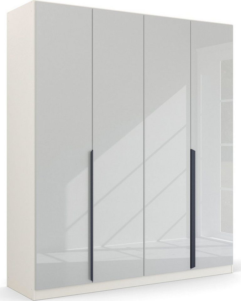 rauch Drehtürenschrank Kleiderschrank Schrank Garderobe Ankleide MODERN BY QUADRA SPIN (Breiten: 181/226/271 cm, Höhe 210 cm) mit hochwertiger Glasfront und Stangengriff MADE IN GERMANY Bild 3