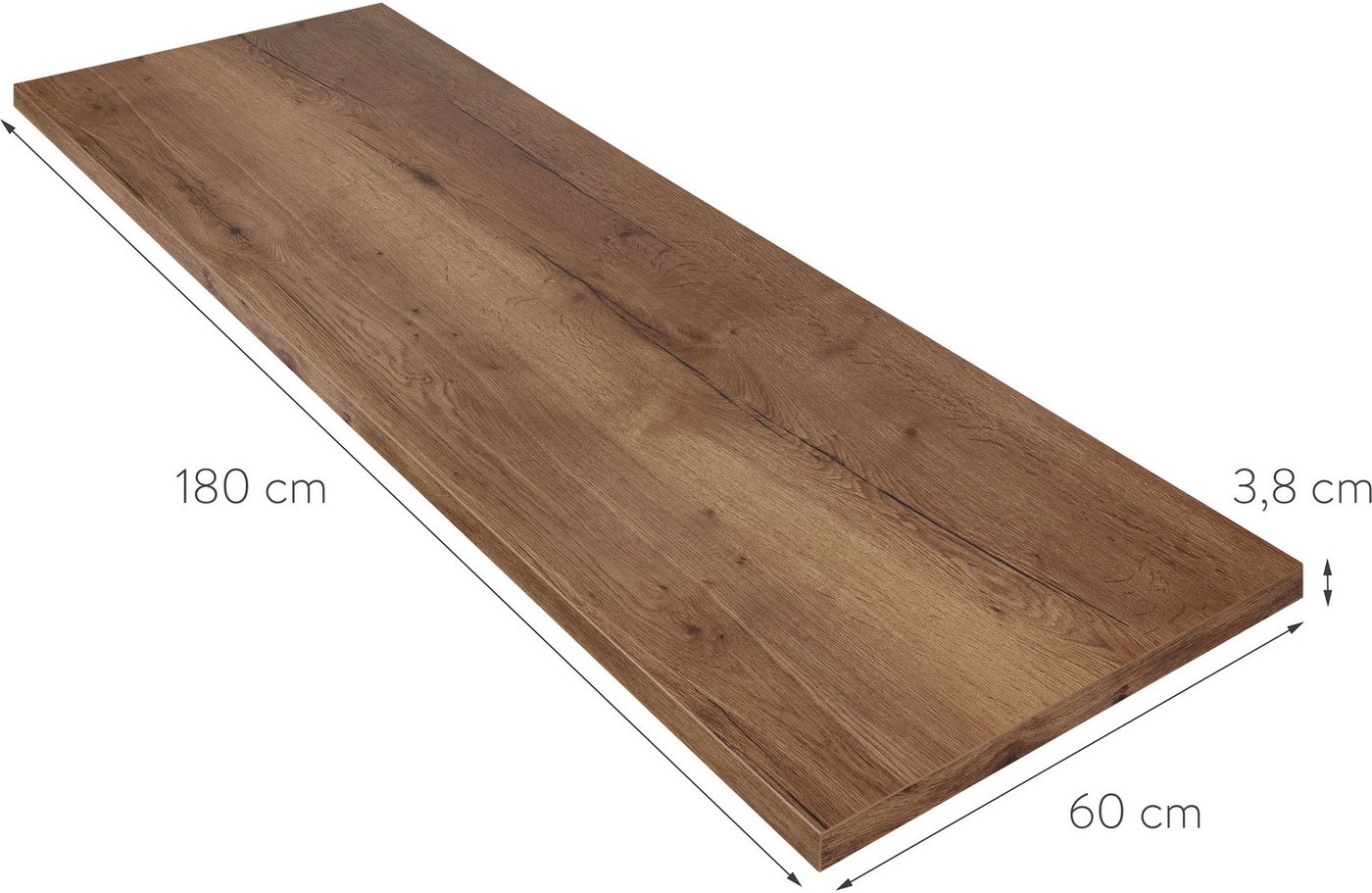 nobilia® Arbeitsplatte APD60, von drei Seiten beschichtet, in drei Breiten: 180, 210 und 240 cm Bild 4