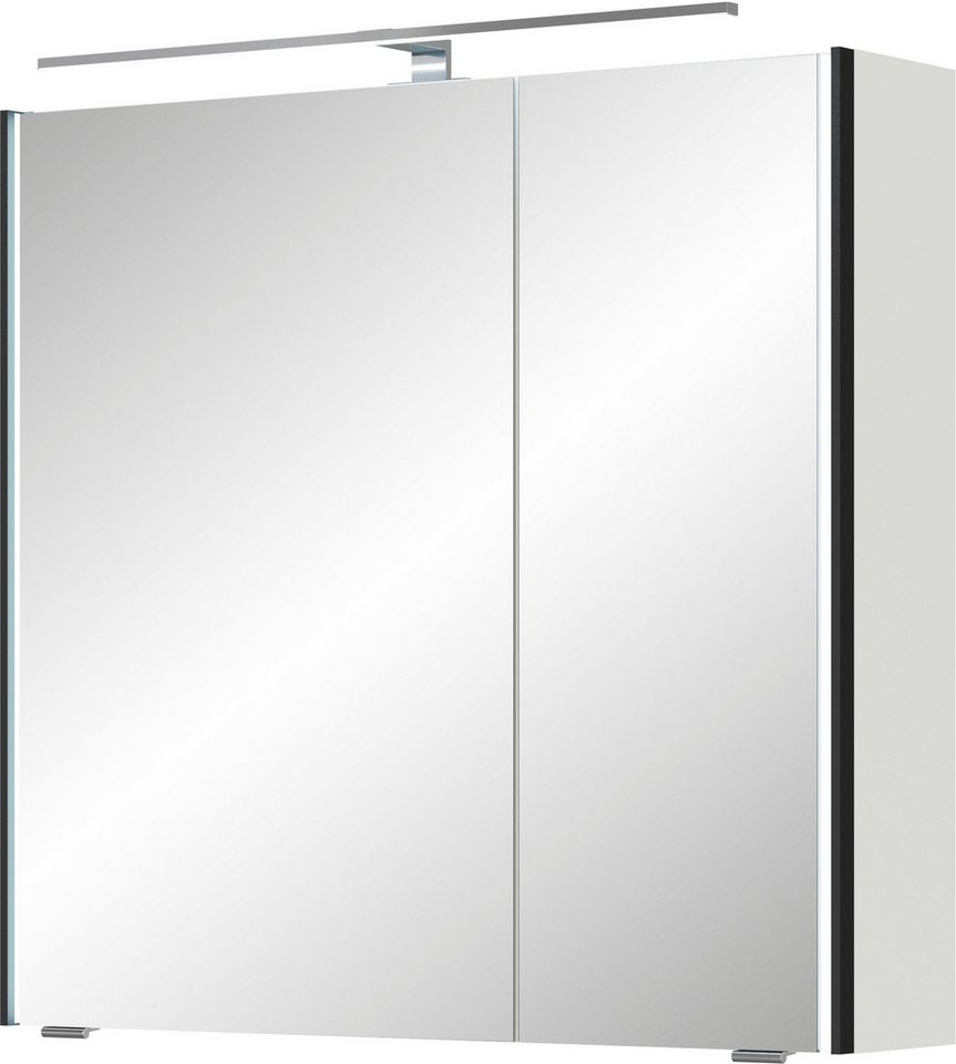 Saphir Spiegelschrank Serie 7045 Badezimmer-Spiegelschrank inkl. LED-Beleuchtung, 2 Türen Badschrank 73,2 cm breit, inkl. LEDplus Schalter und Türdämpfer Bild 5