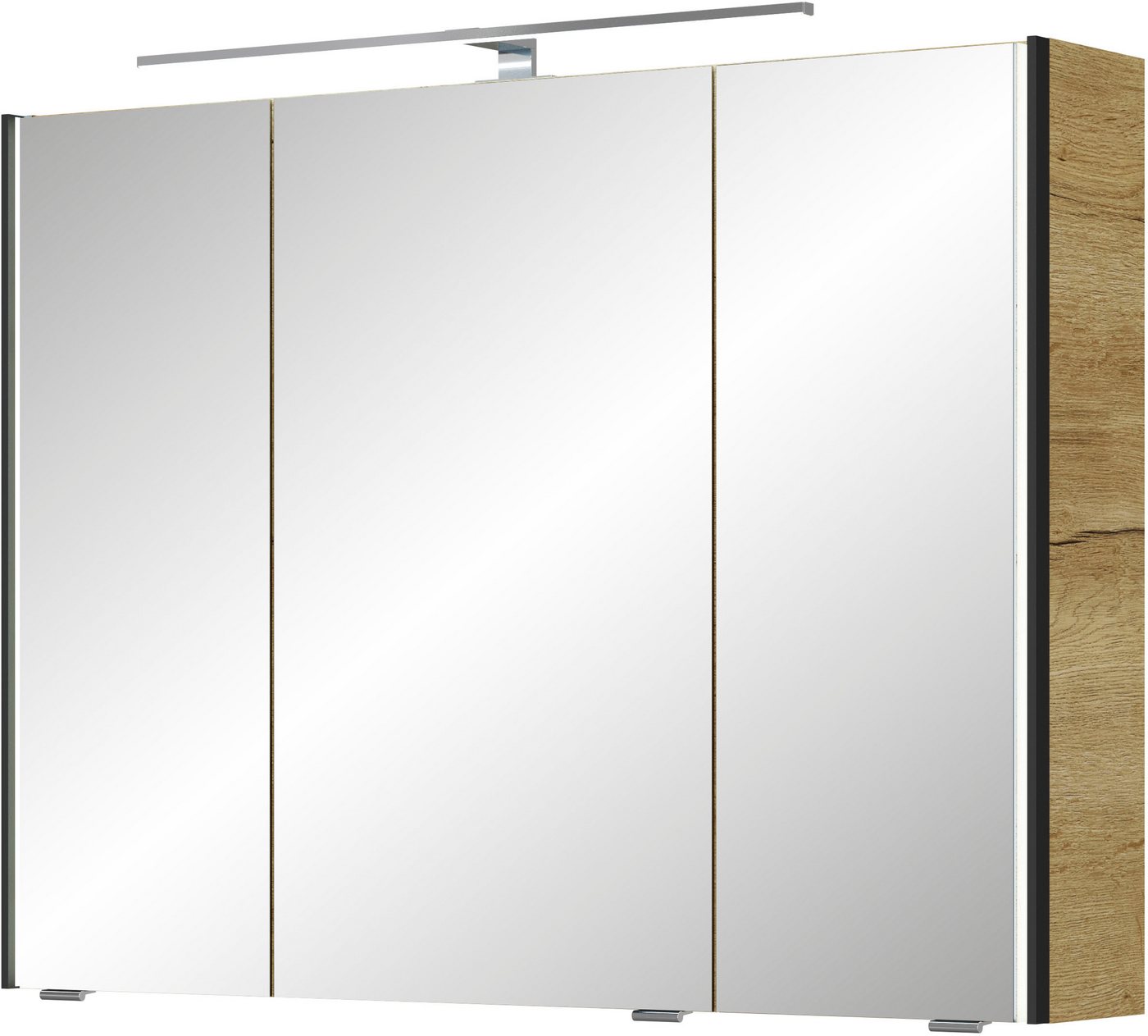 Saphir Spiegelschrank Serie 7045 Badezimmer-Spiegelschrank inkl. LED-Beleuchtung, 3 Türen Badschrank 93,2 cm breit, inkl. LEDplus Schalter und Türdämpfer Bild 5