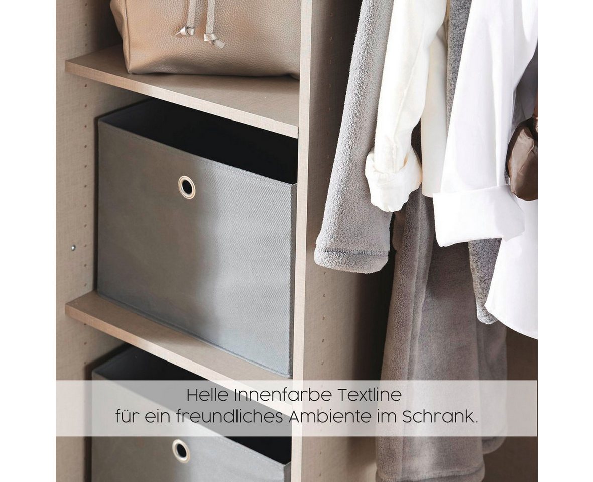 rauch Drehtürenschrank Kleiderschrank Schrank Garderobe MAIKA mit Dekor-Front 2 Schubladen, in verschiedenen Breiten, Höhen, Farben, MADE IN GERMANY Bild 2