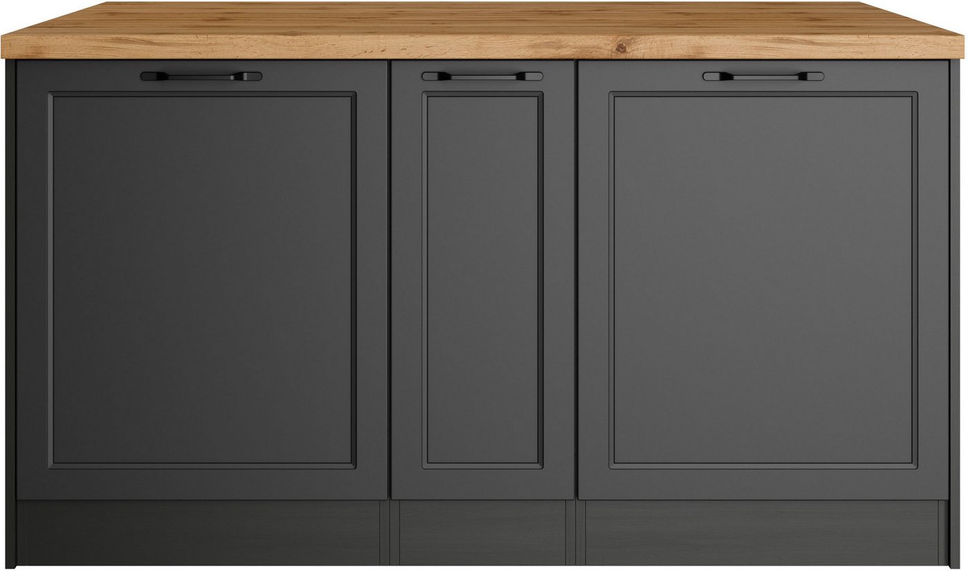 KOCHSTATION Kücheninsel KS-Lana, Breite 153 cm, MDF-Fronten, Arbeitsplatte 38mm stark Bild 4