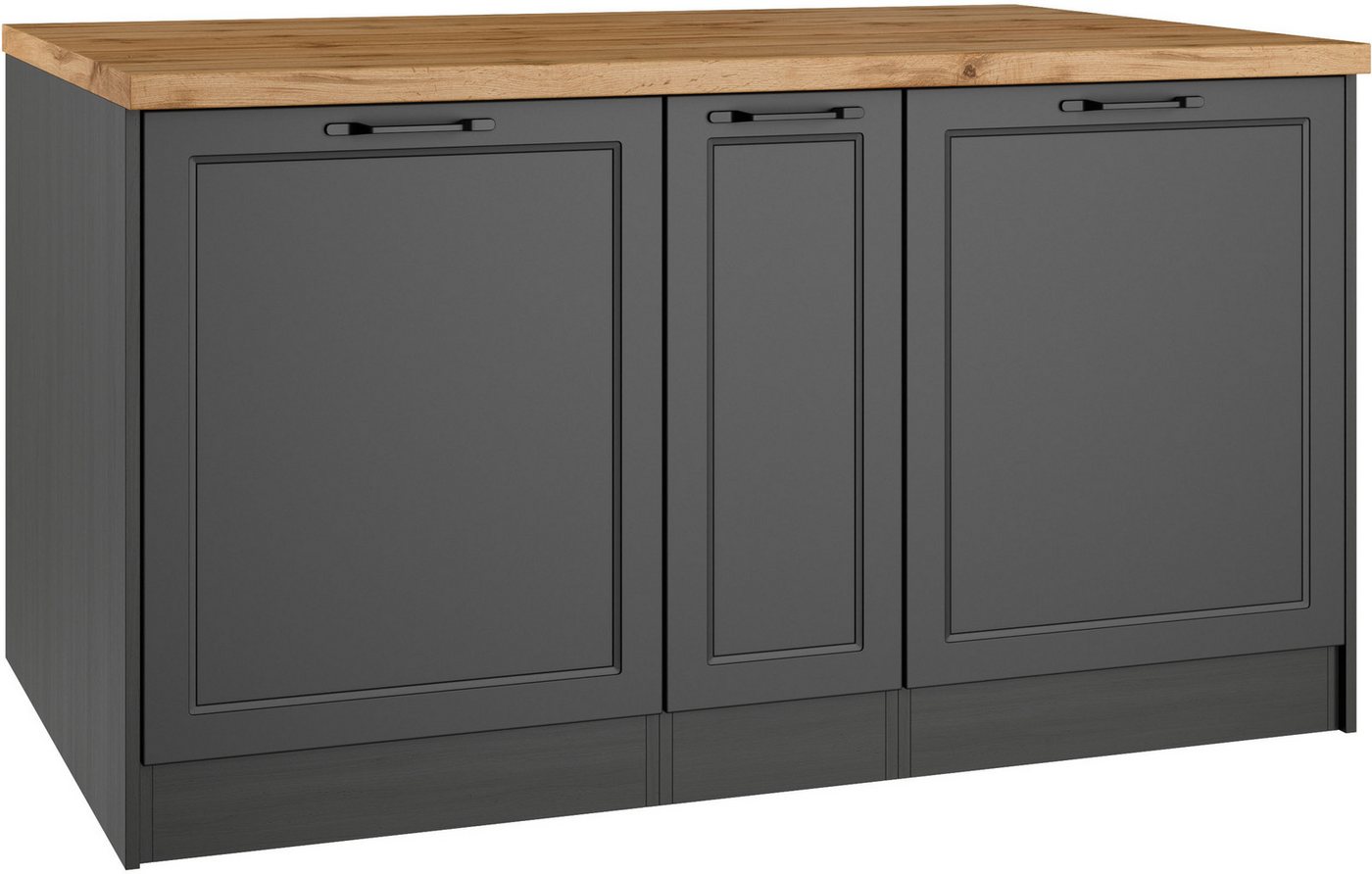 KOCHSTATION Kücheninsel KS-Lana, Breite 153 cm, MDF-Fronten, Arbeitsplatte 38mm stark Bild 5