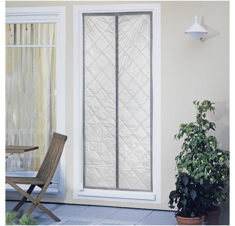 Maximex Türvorhang Wärmeschutz 2in1 (1 St), Klettband, verdunkelnd, Polyester, 80x200 cm, Thermo-Vorhang, reflektierende Außenseite, blickdicht Bild 2