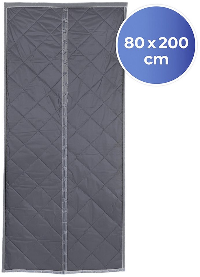 Maximex Türvorhang Wärmeschutz 2in1 (1 St), Klettband, verdunkelnd, Polyester, 80x200 cm, Thermo-Vorhang, reflektierende Außenseite, blickdicht Bild 5