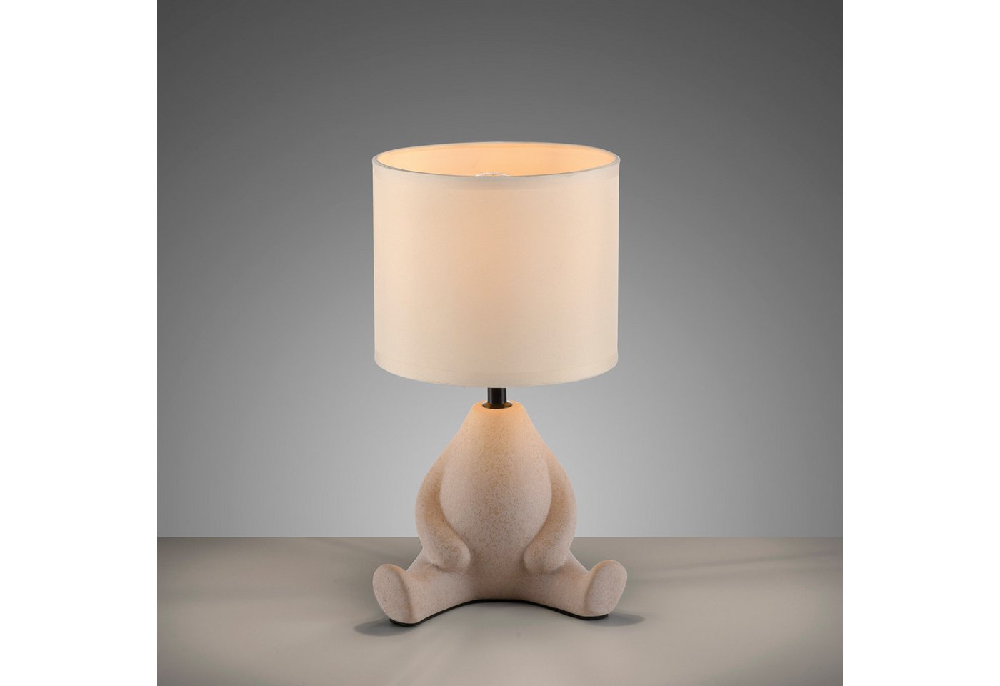 JUST LIGHT Tischleuchte TED, Ein-/Ausschalter, Leuchtmittel wechselbar, Warmweiß, Schalter, Schnurschalter, ExklusiveE27 Bild 3