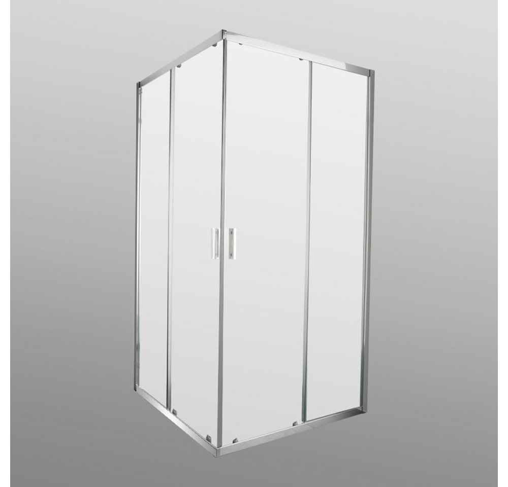 welltime Eckdusche New Summer Frost, BxT: 80x80 cm, Einscheibensicherheitsglas, verbessertes Rollensystem, Milchglasscheiben Bild 3