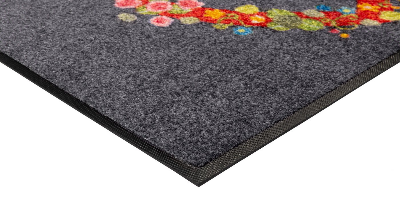 wash+dry by Kleen-Tex Fußmatte Floral Romance, rechteckig, Höhe: 7 mm Bild 3