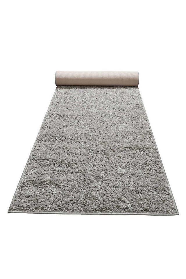 Homie Living Teppich Gino, rechteckig, Höhe: 30 mm, Hochflor, gewebt, weich, uni, Wohnzimmer, Schlafzimmer, waschbar