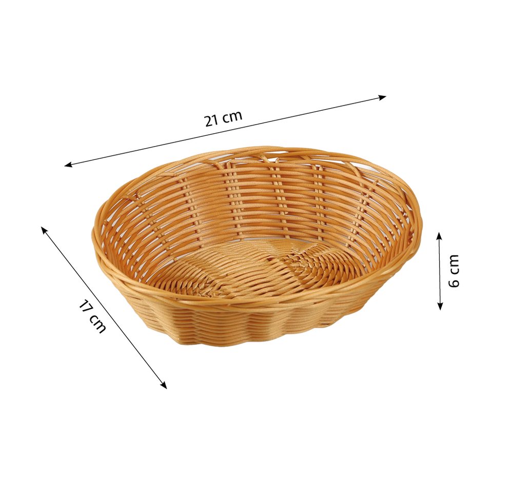 KESPER® Brotkorb Obstkorb oval, Kunststoff, (Set, 10-tlg), Spülmaschinengeeignet Bild 3