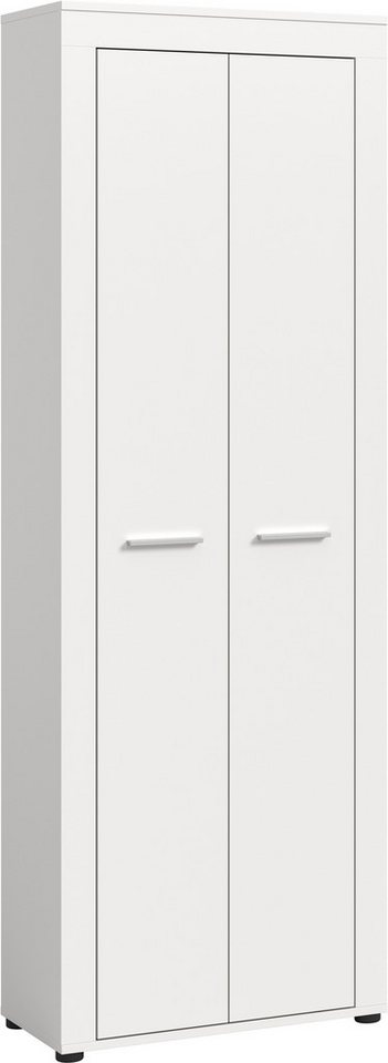 OTTO home Garderobenschrank AOSTA, Höhe 191cm, 2 Türen, 1 Boden, 1 Kleiderstange (1-St., in verschiedenen Farbausführungen erhältlich, individuell kombinierbar) Flurschrank, Kleiderschrank, Hochschrank, Garderobe, Flur, Schrank