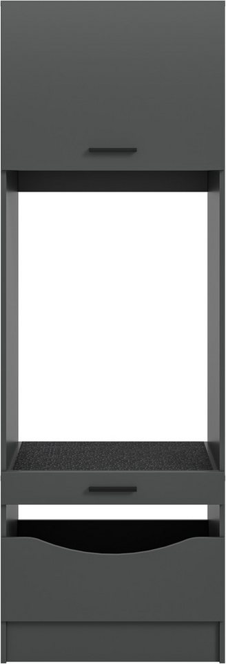 welltime Waschmaschinenumbauschrank FALAS, Höhe 195 cm, 2 Klappen, 1 Auszug, viel Stauraum (1-St., in verschiedenen Farben erhältlich, für Waschmaschine & Trockner) Waschmaschine, Trockner, Waschmaschinenschrank, Umbauschrank, Wäsche Bild 4
