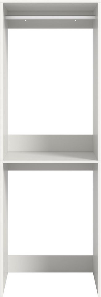 welltime Waschmaschinenumbauschrank FALAS, Höhe 195 cm, 1 Ablageboden, 1 Kleiderstange (1-St., in verschiedenen Farben erhältlich, für Waschmaschine & Trockner) Waschmaschine, Trockner, Waschmaschinenschrank, Umbauschrank, Wäsche Bild 3