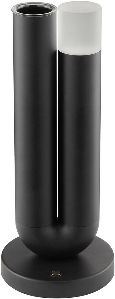 OTTO home LED Tischleuchte Lynett - Akku Tischlampe, Blumenvase integriert, Dimmfunktion, USB-Anschluss mit Ladefunktion, LED fest integriert, Warmweiß, inkl. Vase, Akkulampe, wireless charging, 27 cm, kabellose Lampe, Deko Bild 3