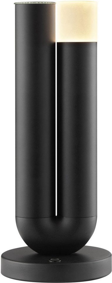 OTTO home LED Tischleuchte Lynett - Akku Tischlampe, Blumenvase integriert, Dimmfunktion, USB-Anschluss mit Ladefunktion, LED fest integriert, Warmweiß, inkl. Vase, Akkulampe, wireless charging, 27 cm, kabellose Lampe, Deko Bild 4