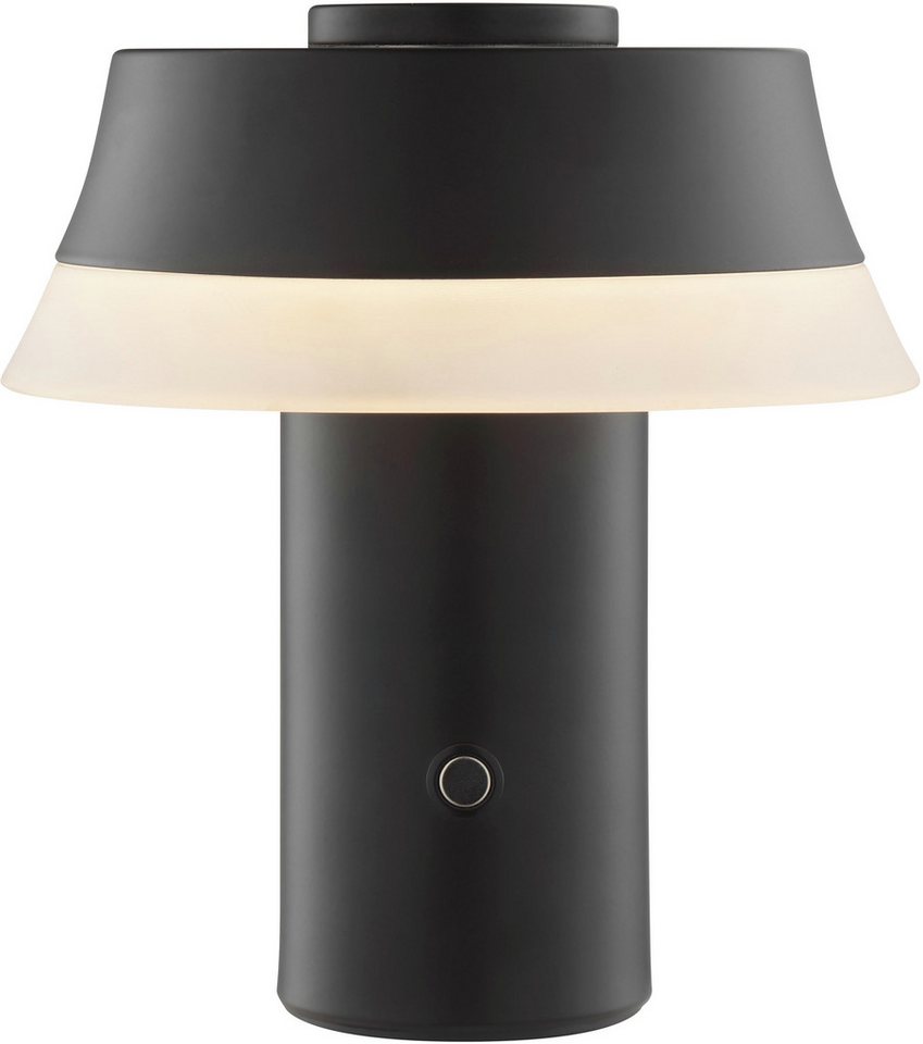 OTTO home LED Tischleuchte Arnett, Dimmfunktion, LED fest integriert, Warmweiß, akkubetrieben, 17 cm, 240 lm, per wireless charging & USB ladbar Bild 3