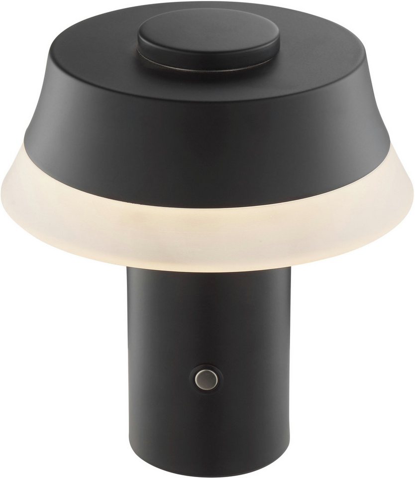 OTTO home LED Tischleuchte Arnett, Dimmfunktion, LED fest integriert, Warmweiß, akkubetrieben, 17 cm, 240 lm, per wireless charging & USB ladbar Bild 4
