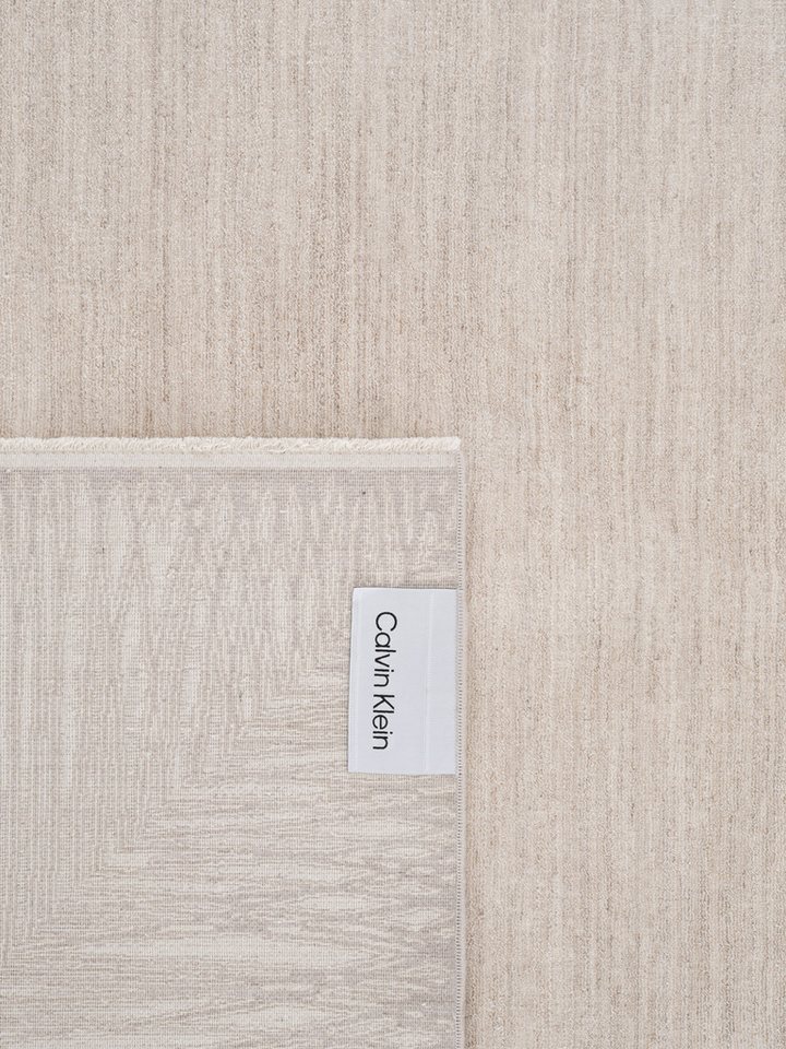 Calvin Klein home Teppich Passages, mit Fransen, Designerteppich, rechteckig, Höhe: 5 mm, Rahmen, meliert, Wohnzimmer, Schlafzimmer, Esszimmer Bild 2