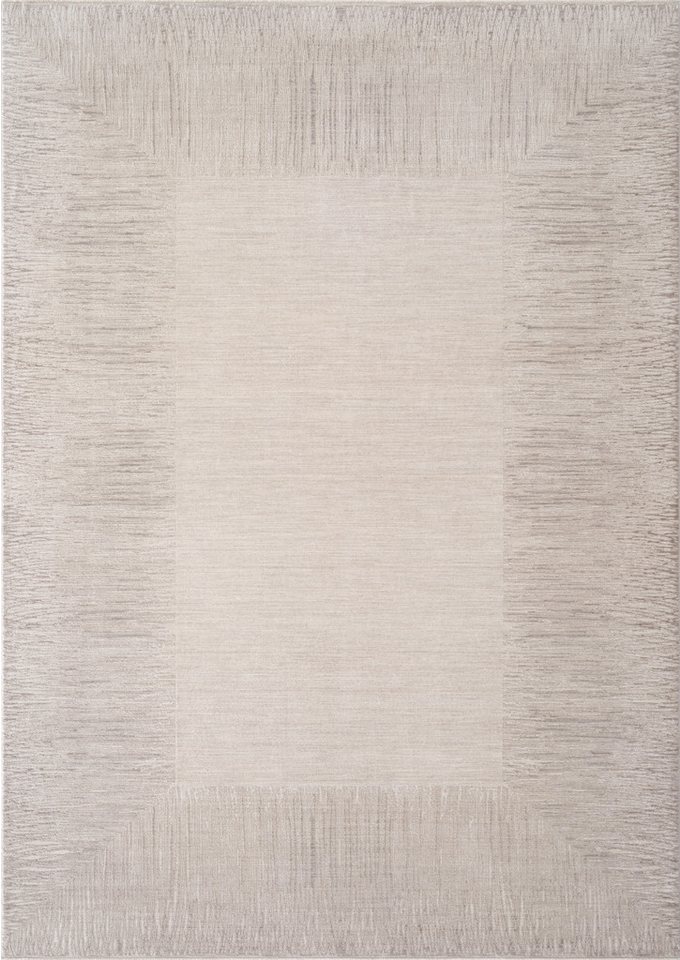 Calvin Klein home Teppich Passages, mit Fransen, Designerteppich, rechteckig, Höhe: 5 mm, Rahmen, meliert, Wohnzimmer, Schlafzimmer, Esszimmer Bild 4