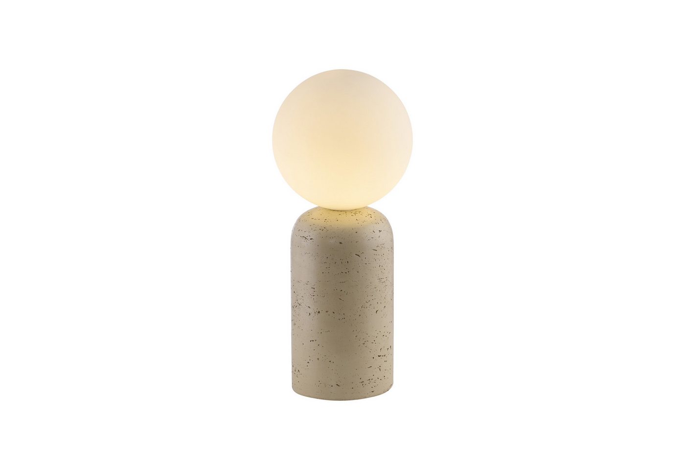 SCHÖNER WOHNEN-Kollektion LED Tischleuchte TRAVENTA, Ein-/Ausschalter, ohne Leuchtmittel, SCHÖNER WOHNEN Kollektion, Travertinoptik, Downlight Bild 5