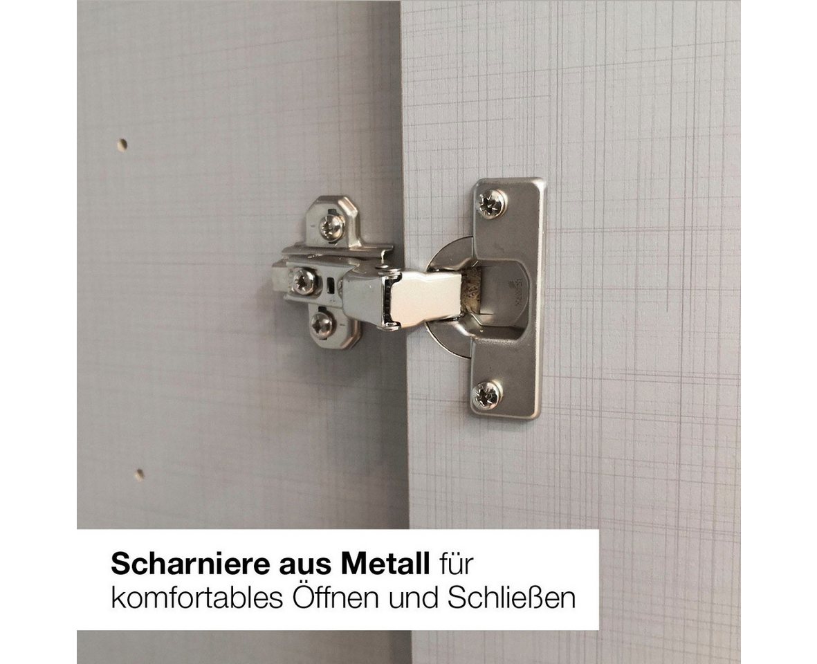Wimex Drehtürenschrank Kleiderschrank London, in den Breiten 180cm, 225cm oder 270cm (mit verschiedenen Griffen in goldfarben, silberfarben oder schwarz) wahlweise mit Basic- oder Premium-Ausstattung erhältlich