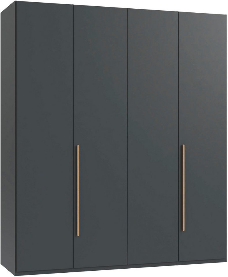 Wimex Drehtürenschrank Kleiderschrank London, in den Breiten 180cm, 225cm oder 270cm (mit verschiedenen Griffen in goldfarben, silberfarben oder schwarz) wahlweise mit Basic- oder Premium-Ausstattung erhältlich Bild 4