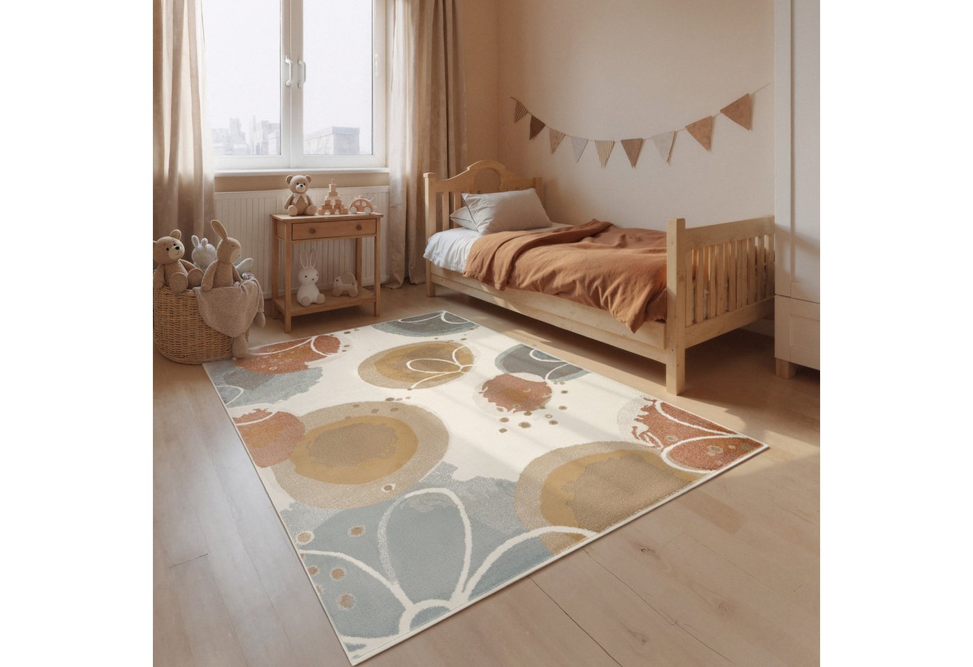 HANSE Home Kinderteppich Marigold, rechteckig, Höhe: 10 mm, Pflegeleicht, Weich, Kinderzimmer, Spielteppich, Spielunterlage Bild 3
