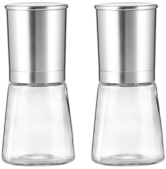Ritzenhoff & Breker Gewürzmühle Basic manuell, (2 Stück), Keramik-Mahlwerk mit Einstellrad