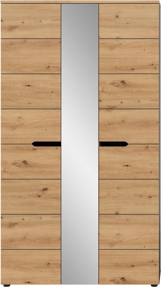 Home affaire Garderobenschrank REHAT, TOPSELLER!, Breite 105cm, mit Spiegeltür, viel Stauraum (Platz für ca. 23 Paar Schuhe) Garderobe, Flurschrank, Dielenschrank, Kleiderschrank, Garderobenmöbel Bild 5