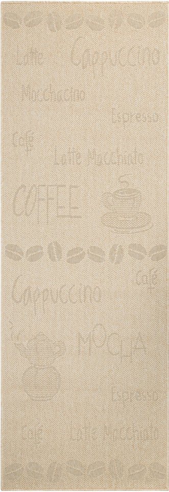 OTTO home Läufer Coffee, Kaffee-Motive, In- und Outdoor geeignet, rechteckig, Höhe: 5 mm, Wetterfest, UV-beständig, Küchenläufer, Camping, Balkon Bild 2