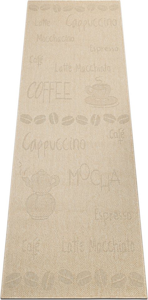 OTTO home Läufer Coffee, Kaffee-Motive, In- und Outdoor geeignet, rechteckig, Höhe: 5 mm, Wetterfest, UV-beständig, Küchenläufer, Camping, Balkon Bild 5