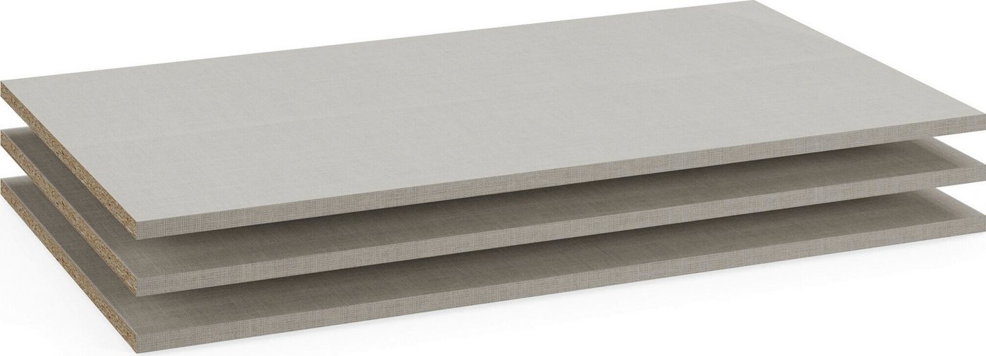 rauch Einlegeboden Zubehör für Rauch-Schränke Garderobe Kleiderschrank Schrank (inklusive Befestigungselemente), 3er-Set Breite 43 cm, Tiefe 45 cm MADE IN GERMANY Bild 5