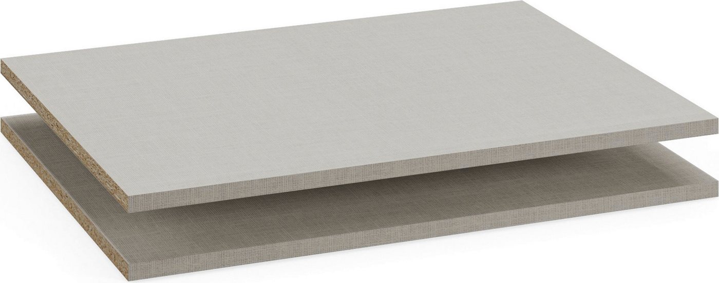 rauch Einlegeboden Zubehör für Rauch-Schränke Garderobe Kleiderschrank Schrank (inklusive Befestigungselemente), 2er-Set Breite 63 cm, Tiefe 40 cm MADE IN GERMANY Bild 2