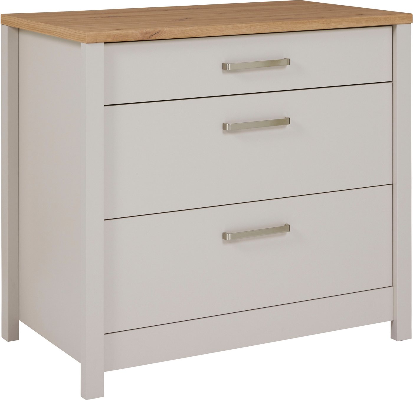 Inter Link Unterschrank Pienza, Küchenschrank, Kochfeldschrank, HPL-Arbeitsplatte, Hitzeschutz (1-St) Für 60/90-cm Kochfeld, Softclose, Füße höhenverstellbar, 100x60x92 cm