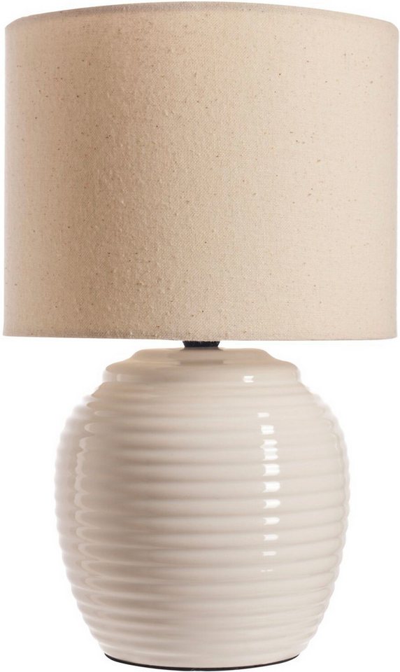 Pauleen Tischleuchte Lovely Charm max.20W E14 Beige/Creme 230V Stoff/Keramik, Ein-/Ausschalter, ohne Leuchtmittel, IP20 Bild 2