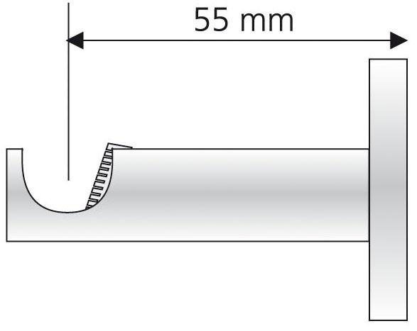 Liedeco Gardinenstangenhalter, Gardinenstangen, (1-St), für Gardinenstangen Ø 16 mm Bild 3